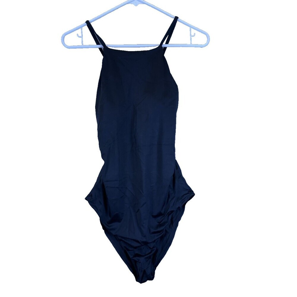 NWT Andie Black The Asbury One Piece Swimsuit Size Large Spring Break Open Back